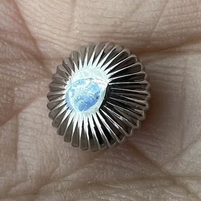 316L stainless steel watch crown compatible with Seagull ST3600, ST3621, ETA6497, ETA6498 movements.