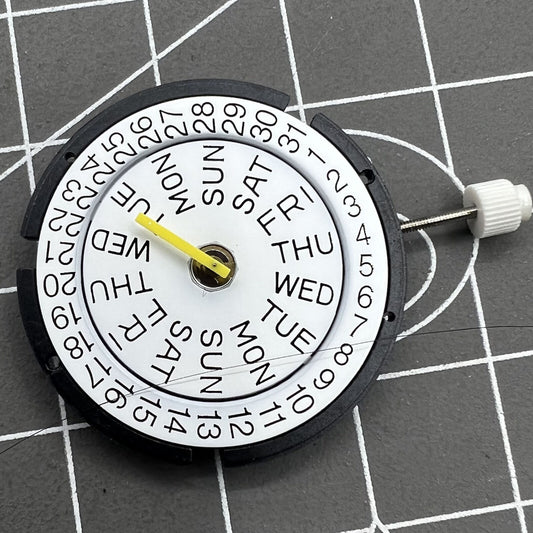 Montre ISA317 à mouvement à quartz, 3 aiguilles, double calendrier