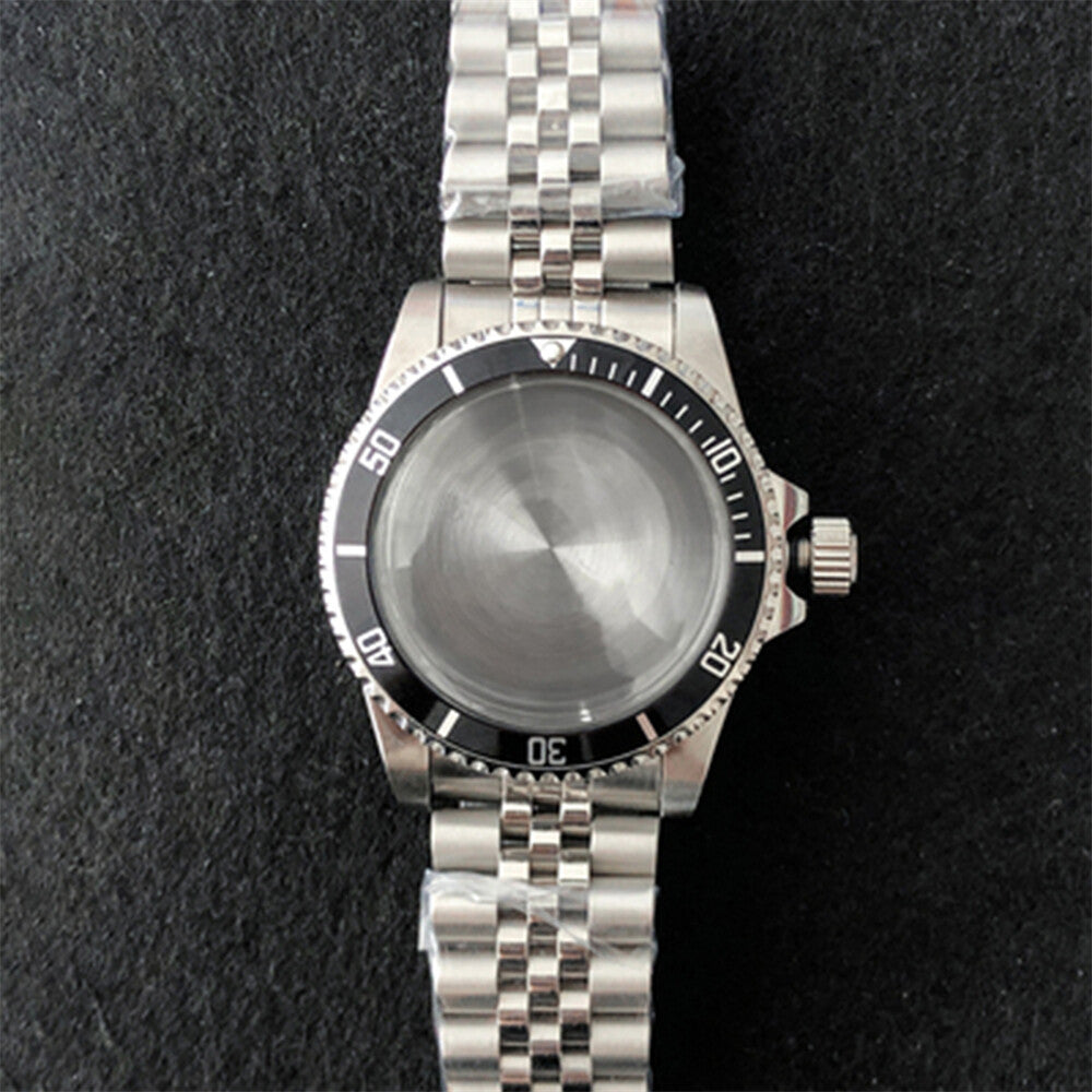 39.5mm Watch Case Stainless Steel Case+Watch Strap Band for NH35/NH36 Movement