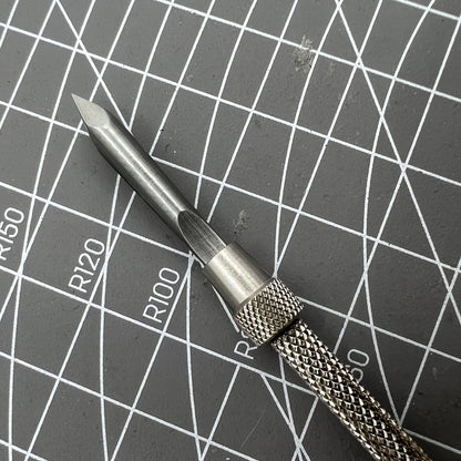 Swiss Bergeon 4072 pin vise 105mm for precise hairspring holding in watch repair tools.