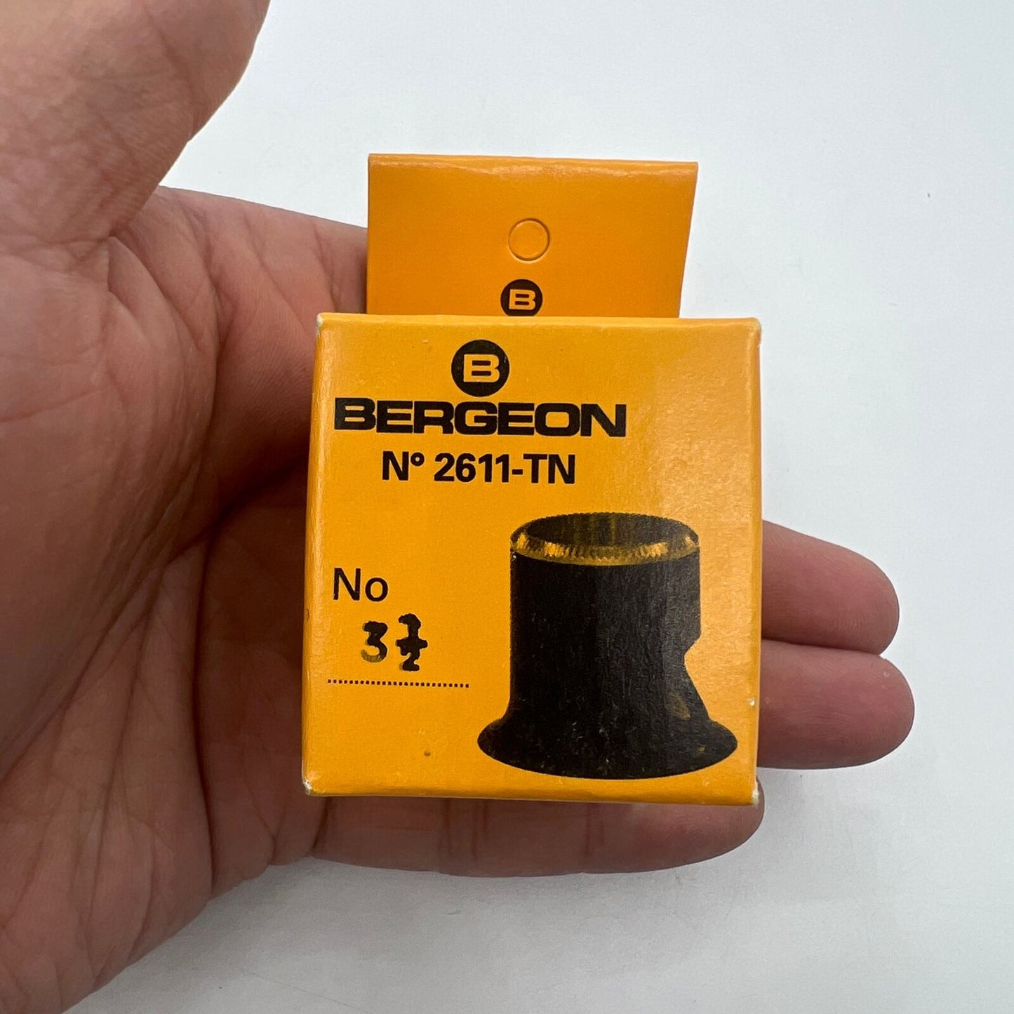 Bergeon 2611-TN-3.5 loupe with 2.8x magnification for precise watch accessory inspection
