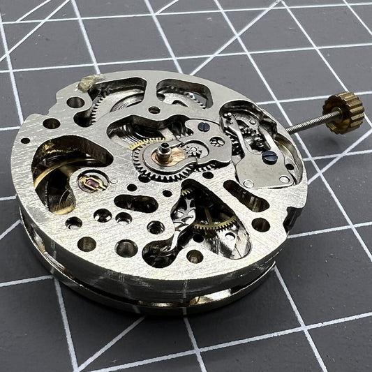 DANDONG 26.5mm 7120 automatic mechanical watch movement with hollow silver design for precision timepieces