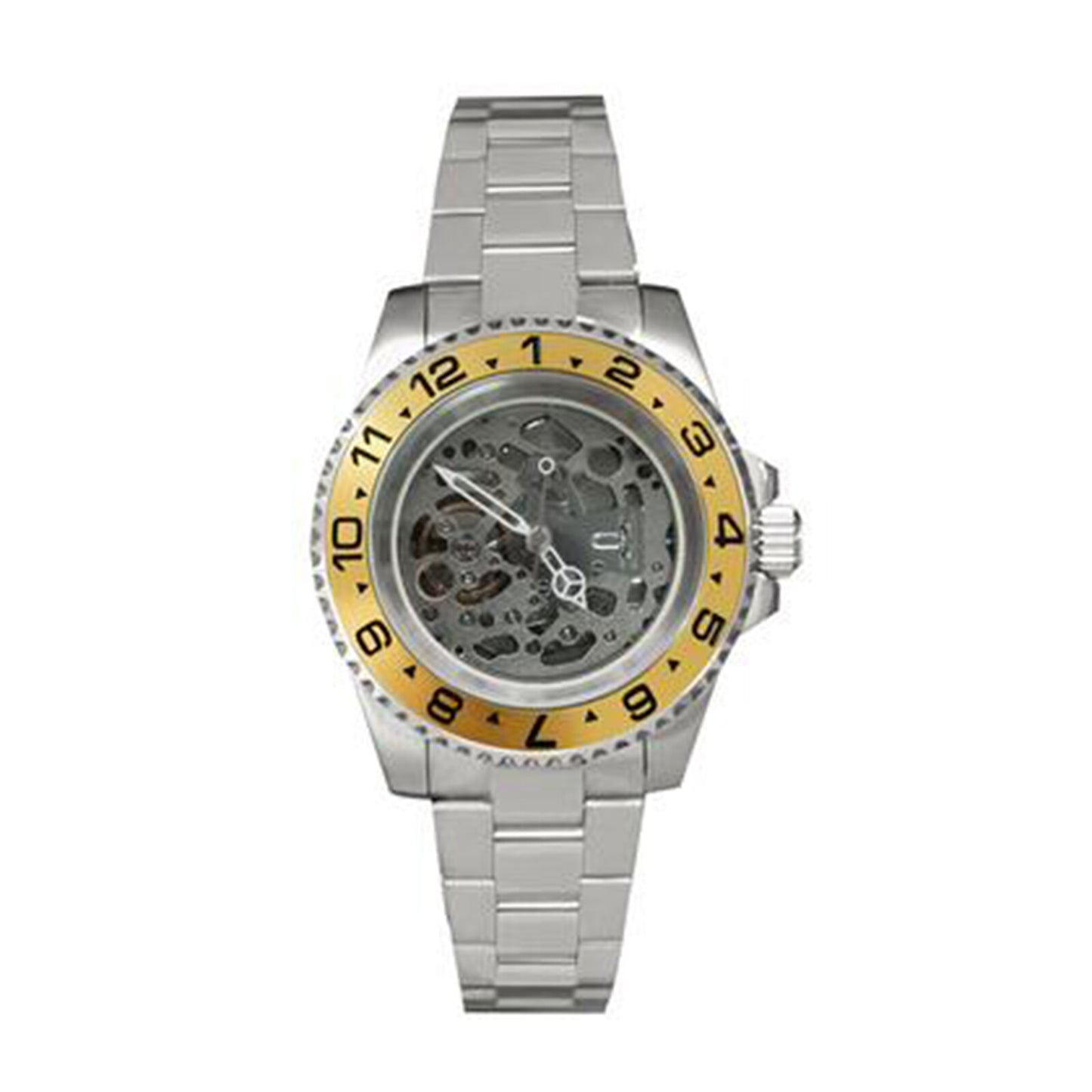 NH70 40mm Stainless Steel Watch Case Sapphire Glass Hollow Dial Luminous Hands