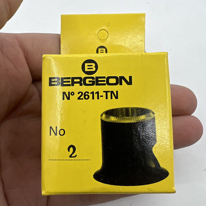 Bergeon 5x magnification loupe with opening for detailed watch accessory inspection and precision work.