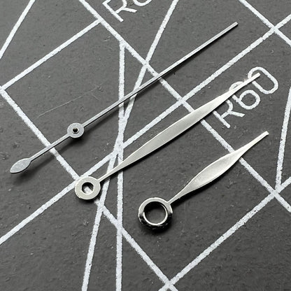 10,5 x 16 x 16 mm, silberfarbene, mattierte Uhrzeiger für Tissot 1853 T41 T006 Uhrwerk