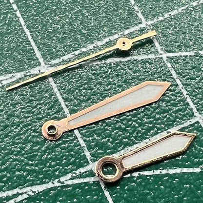 Wholesale 11mm green lume watch hands for Miyota 2315 series, adding glow and style to your timepiece.