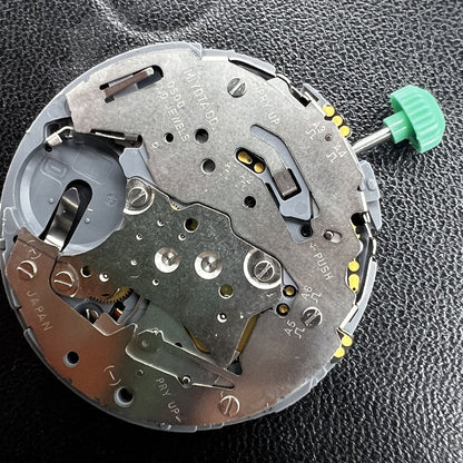 Miyota OS00 Quartz watch showcasing multifunctional date and single calendar at 3 o'clock for precise timekeeping.