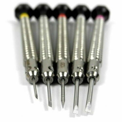 Bergeon 7965-P05 Special Profile Stainless Steel Screwdrivers Set of 5