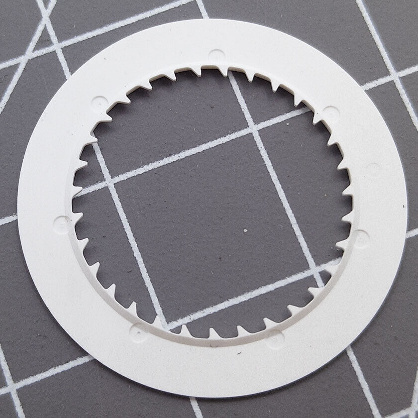 Luminous date disk wheel for NH35 watch movement with clear date display at 3 o'clock, precision fit.