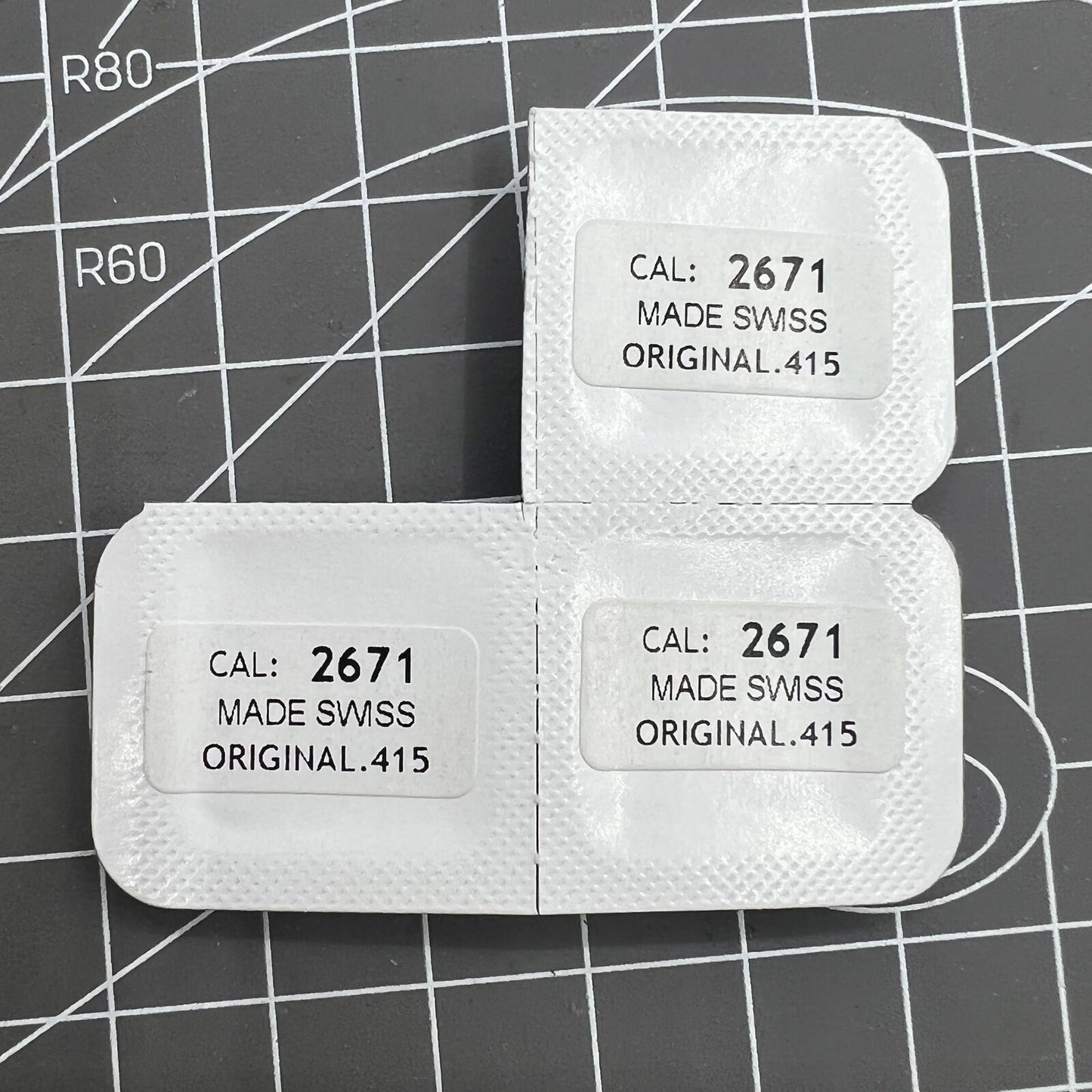 Ratchet wheel for ETA 2671 watch movement, precision replacement by Calibre 415 for repair accuracy.