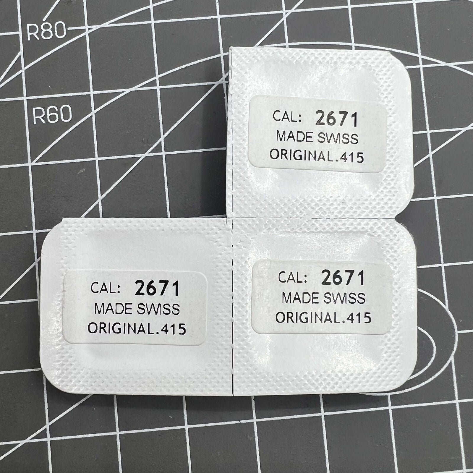 Ratchet wheel for ETA 2671 watch movement, precision replacement by Calibre 415 for repair accuracy.