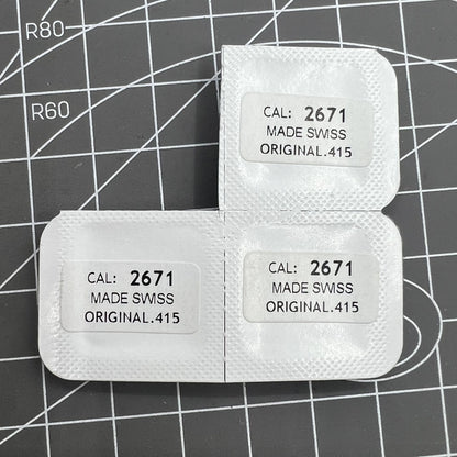 Ratchet wheel for ETA 2671 watch movement, precision replacement by Calibre 415 for repair accuracy.