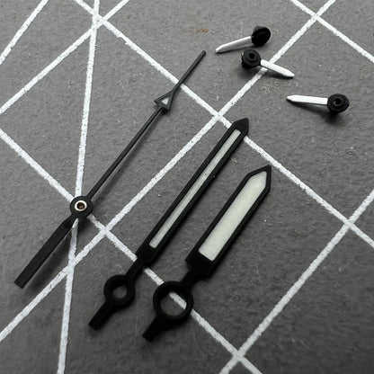 13*13*10*4MM Black Trim Blue Lume Watch Hands For Movement Hattori Epson VK63