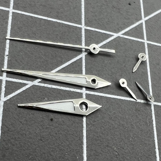 Aiguilles de montre 11,5 mm, garniture argentée, vertes et lumineuses, pour VX3J, VX9J, VX7J, VX3N, VX9N, VX42 
