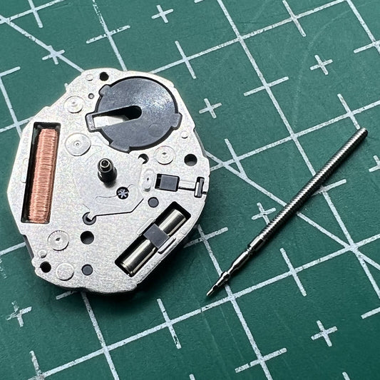 Miyota GL34 Japan quartz watch movement with 3 silver hands, precision for watch accessories.