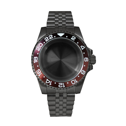 Boîtier de montre en verre saphir 40 mm pour mouvement NH35/NH36, boîtier modifié