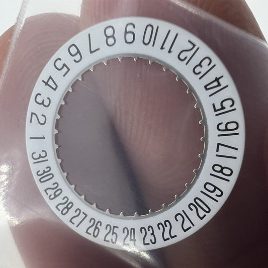 White Date Disk Wheel Date Wheel Date At 6 Fit for ETA F04.111 Watch Movement
