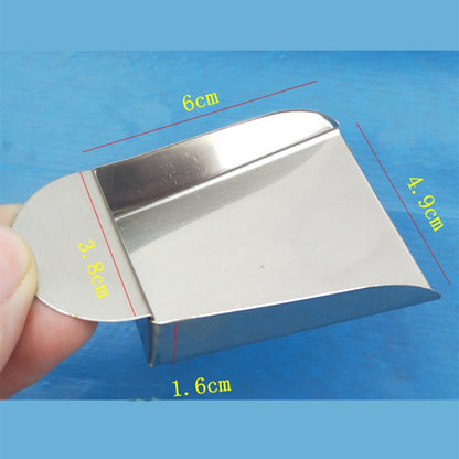 Stainless Steel Mini Jewelry Shovel, perfect for scooping pearls and gemstones in crafts.