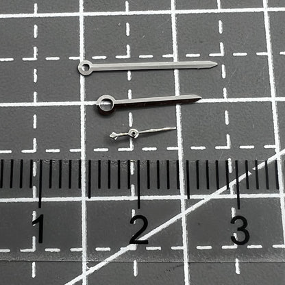 2 Sets 10X14X4.5mm Polierte Lange Pfeilzeiger Silber Für Seagull ST17