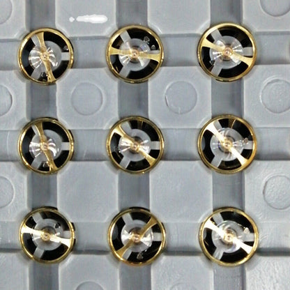 Balance wheel spare part for Miyota 6T51 6601 movement, precise watch accessory.