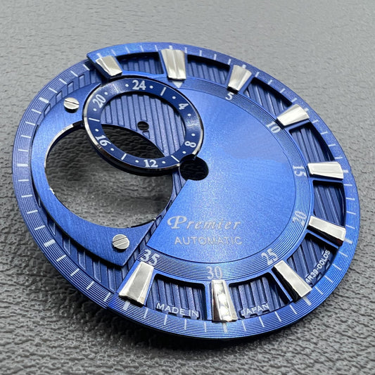 28.5mm Silver Font Modified Hollow Diving No Lume Watch Dial for NH39 Movement