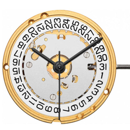 ETA E61.111 Watch Quartz Movement  3 Hands Date At 3/6