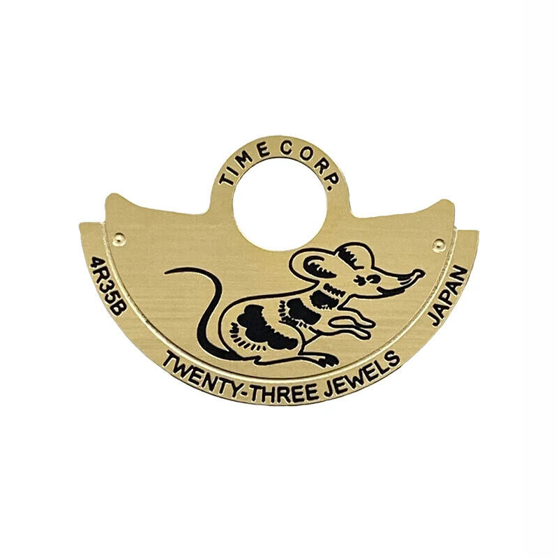 Zodiac Golden Rotor overlay for NH35 NH36 automatic movement, enhancing watch accessory functionality.