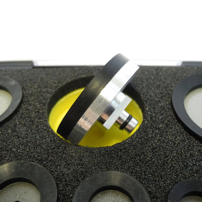 Swiss Bergeon 5700-52 soft upper dies with round heads for watchmaking, precision adiprene material.