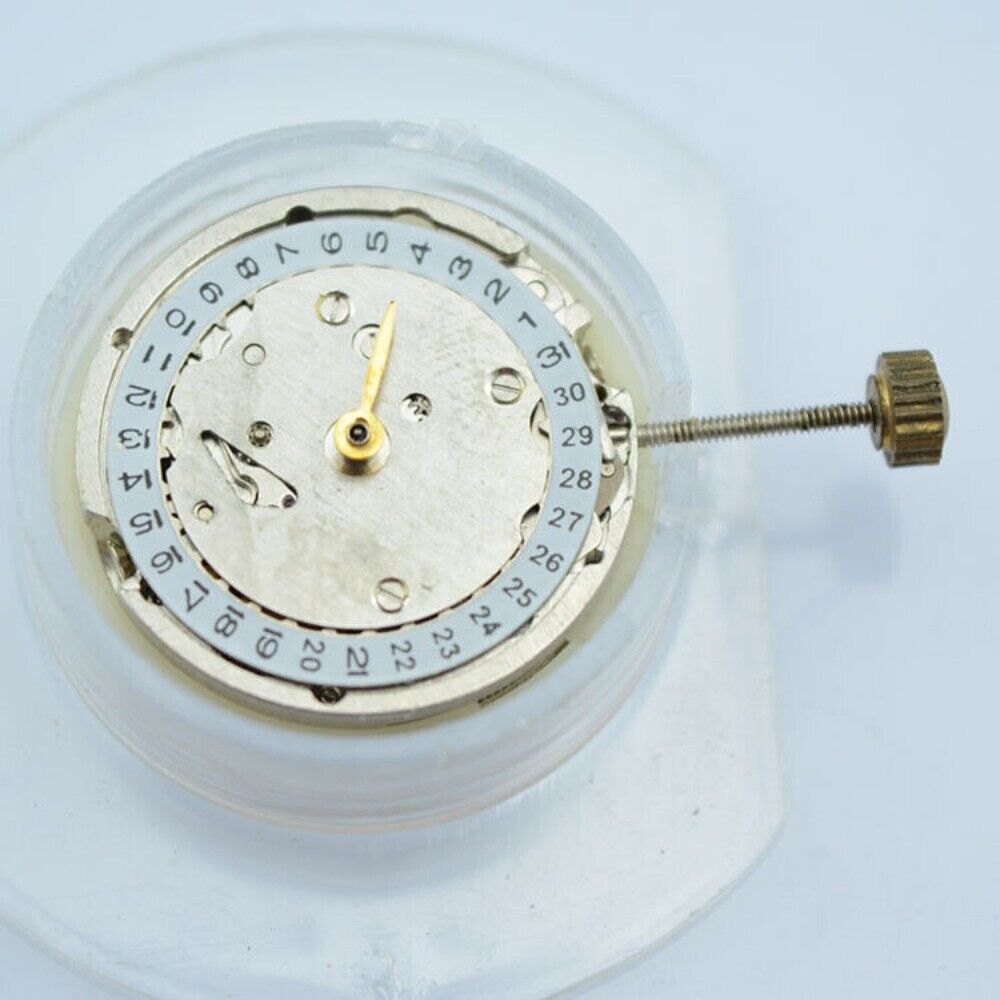 Silver 17.2mm cufflink button with Asian automatic mechanical movement for lady watches.