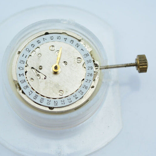 Silver 17.2mm cufflink button with Asian automatic mechanical movement for lady watches.