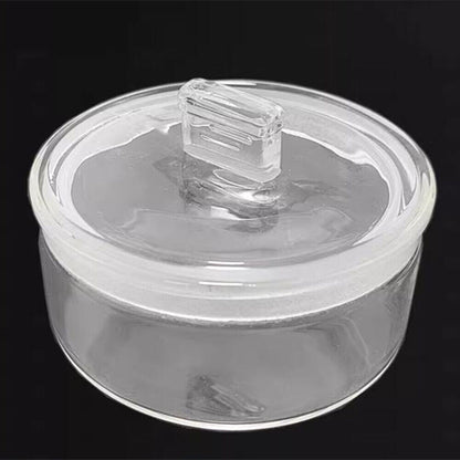 Oil benzine cup 70x35mm with anti-leak cover for precise watch repair.
