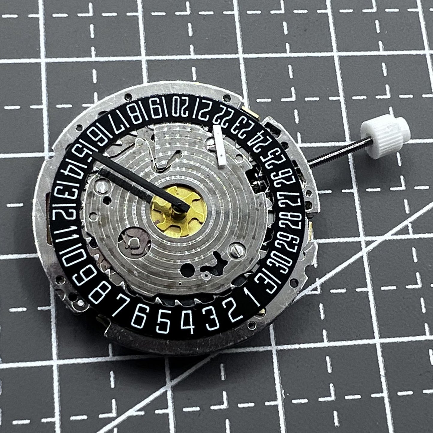 Swiss ISA Multifunctional Quartz Watch 8176 2050 with small seconds subdial at 2 o'clock, sleek design