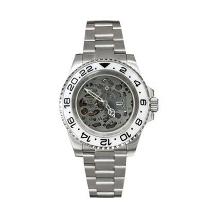 NH70 40mm Stainless Steel Watch Case Sapphire Glass Hollow Dial Luminous Hands