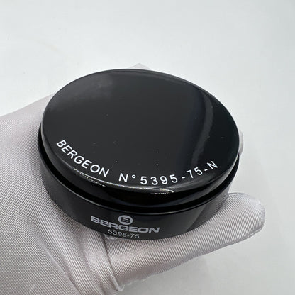 Swiss Made Bergeon 5395-75-N black gel watch cushion 75mm for secure case protection and shock absorption