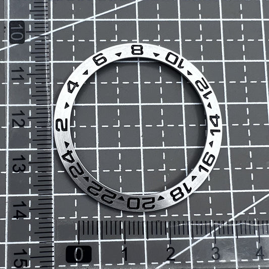 38 mm silberne Keramiklünette GMT für 40 mm automatische mechanische Herrenuhr 