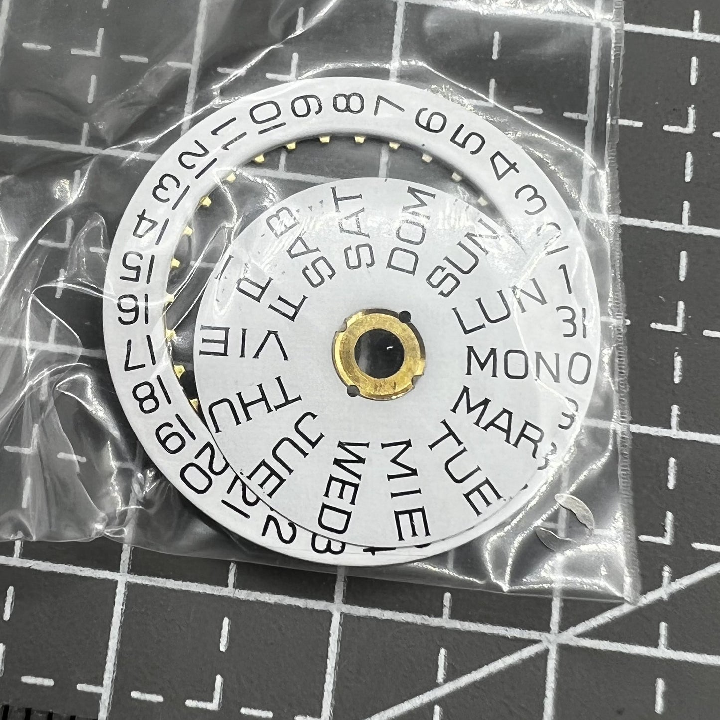 Datum Wochenscheibe Rad Datum Rad für ETA 2846 2836 Uhrwerk 2846-1111