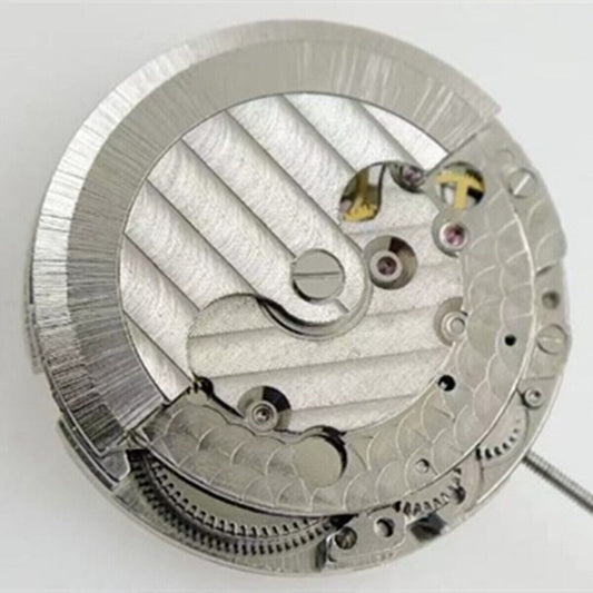 Hollow 8205 automatic watch movement with moon phase, China made, precise mechanical timekeeping.
