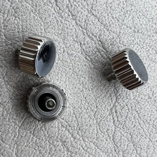2 PIECES Stainless Steel Flat Crown for Seagull ST3600/ST3620 (Handle 1.2mm)