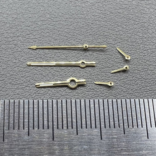 13,5 mm Vintage 6 Hände grüne leuchtende Goldene Trim Watch Hände für VK63 Bewegung