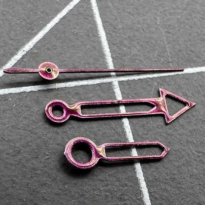Aiguilles de montre creuses peintes en rouge, 12 mm, sans luminescence, pour Miyota 2035, 2115, 2105 et 2305