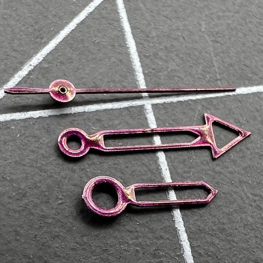 Aiguilles de montre creuses peintes en rouge, 12 mm, sans luminescence, pour Miyota 2035, 2115, 2105 et 2305