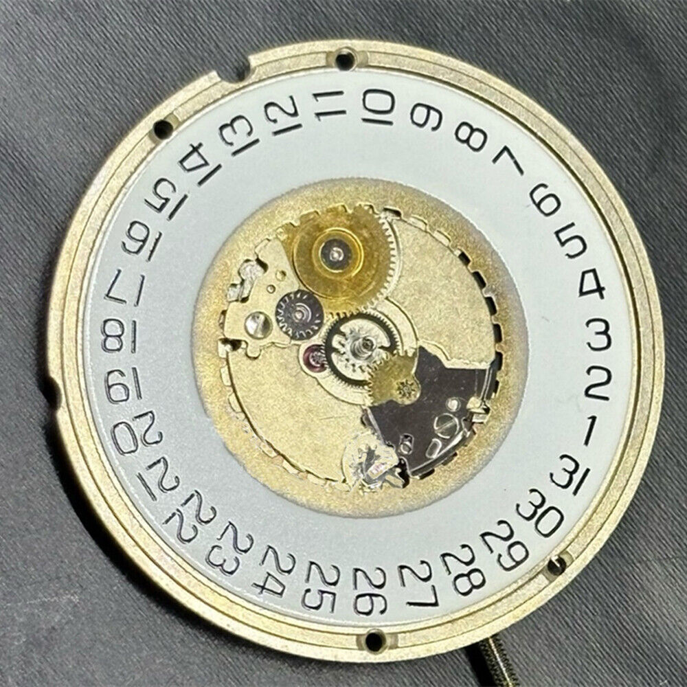 Swiss Made ETA955.114 quartz watch part showing single calendar date at 3 o'clock for repair and replacement.