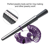 Plastic Finger Ring Sizer Ring Mandrel Stick Finger Gauge Jewelry Measuring Tool