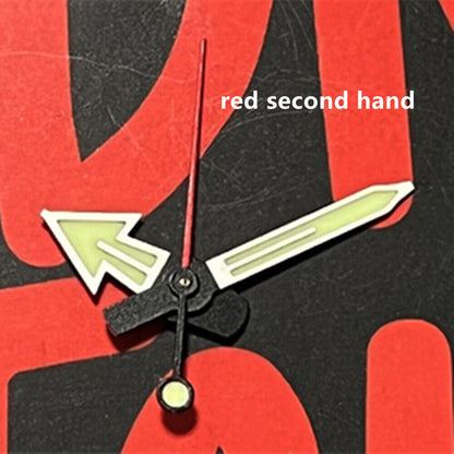 Silver-trimmed red second hand with C3 green lume for NH35A/SKX007/SRP777 watches.