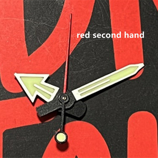 Silver-trimmed red second hand with C3 green lume for NH35A/SKX007/SRP777 watches.