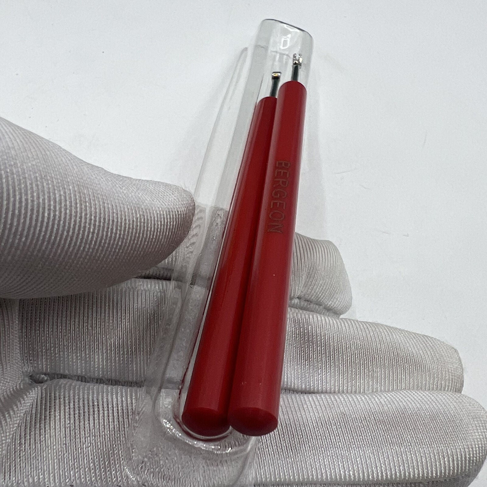 Swiss Bergeon 5430 hairspring collet lever 1.80mm width, precision tool for detailed watch repair and adjustment.