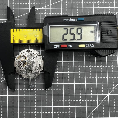 Miyota 82S0 silver hollow automatic mechanical movement showcasing precision watch accessory component.