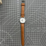 32mm Shanghai Factory Made Manual Mechanical Watch Silver Case Silver Nail