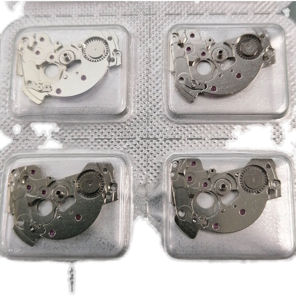 Golden and silver watch movement splint replacement parts compatible with Miyota 6T51 6601, precision fit.