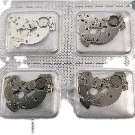 Golden and silver watch movement splint replacement parts compatible with Miyota 6T51 6601, precision fit.
